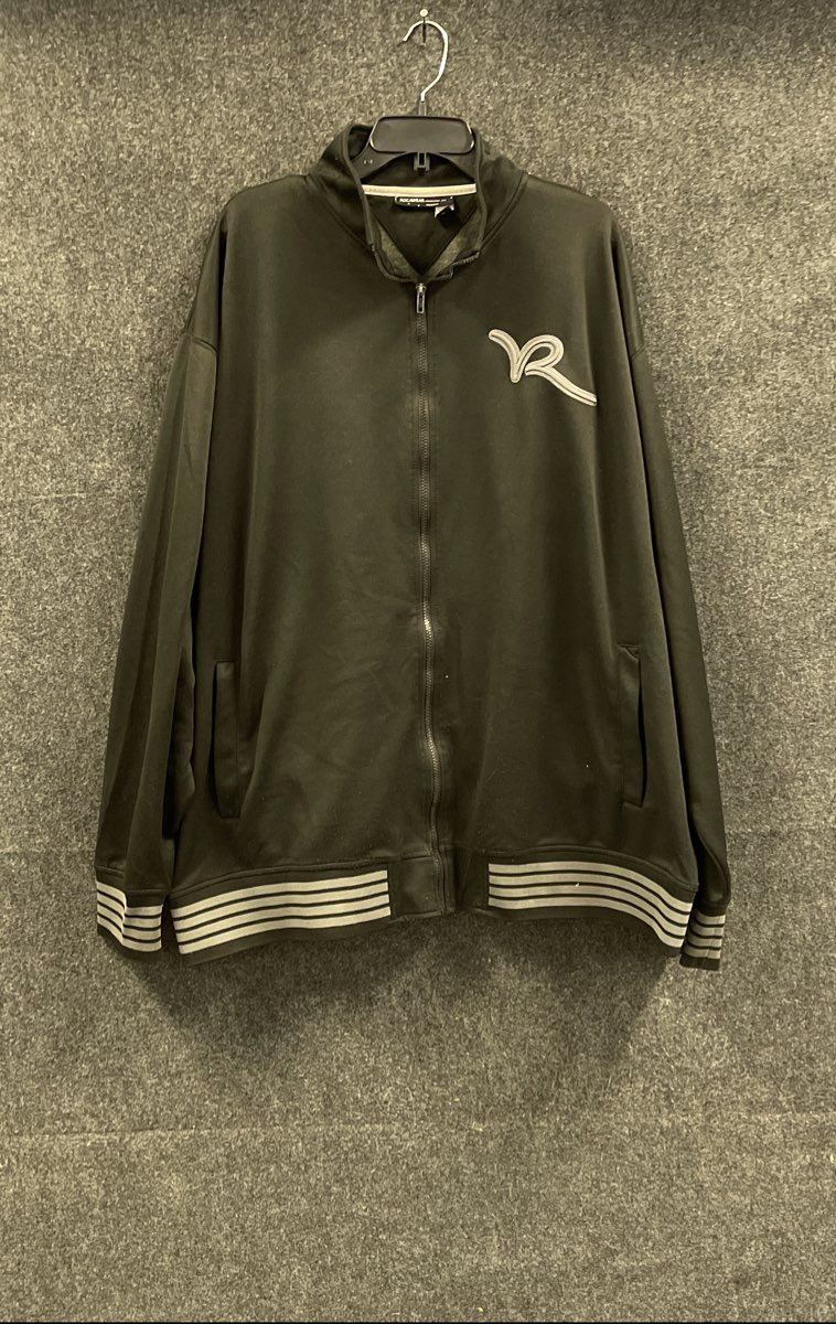 Vintage Y2K Rocawear Men's Black Full Zip Track Jacket Big & Tall Logo Sz 5X