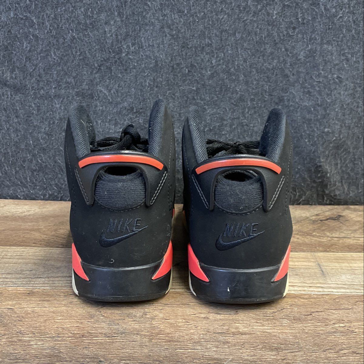 Nike Air Jordan 6 Retro Infrared Black Sneakers Kids Size 3Y