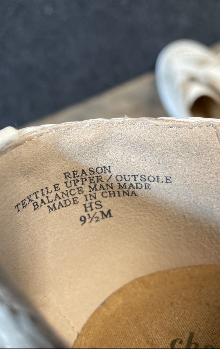 Charles David Reason Cream Woven Textile Lace-Up Platform Sneakers Size 9.5M