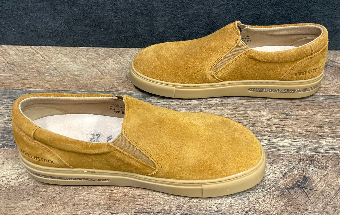 Birkenstock Oswego Mink Suede Slip-On Sneakers Women's Size 6 EU 37 Narrow