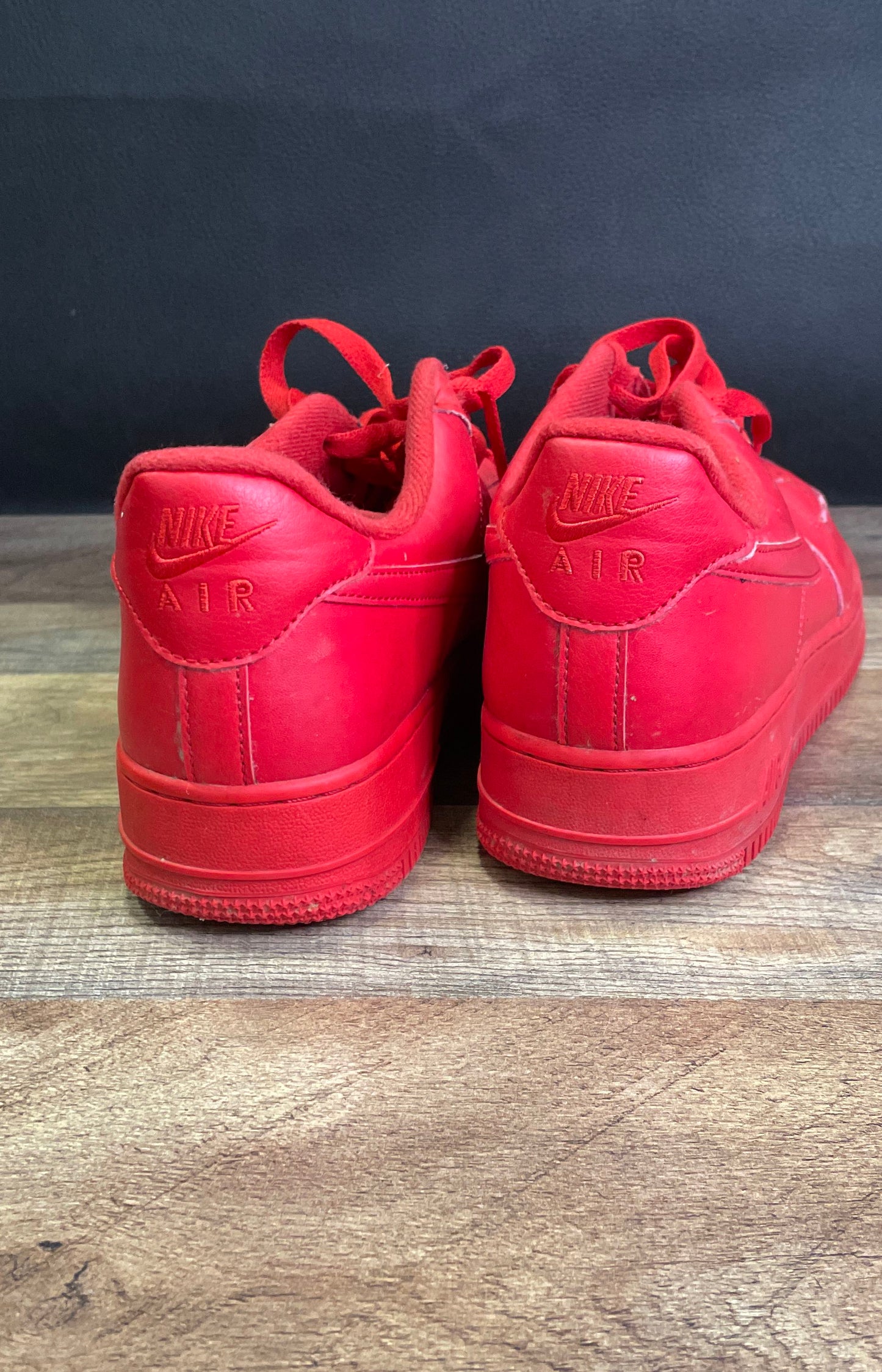 Nike Air Force 1 Low Triple Red University Red Sneakers Men's Size 10