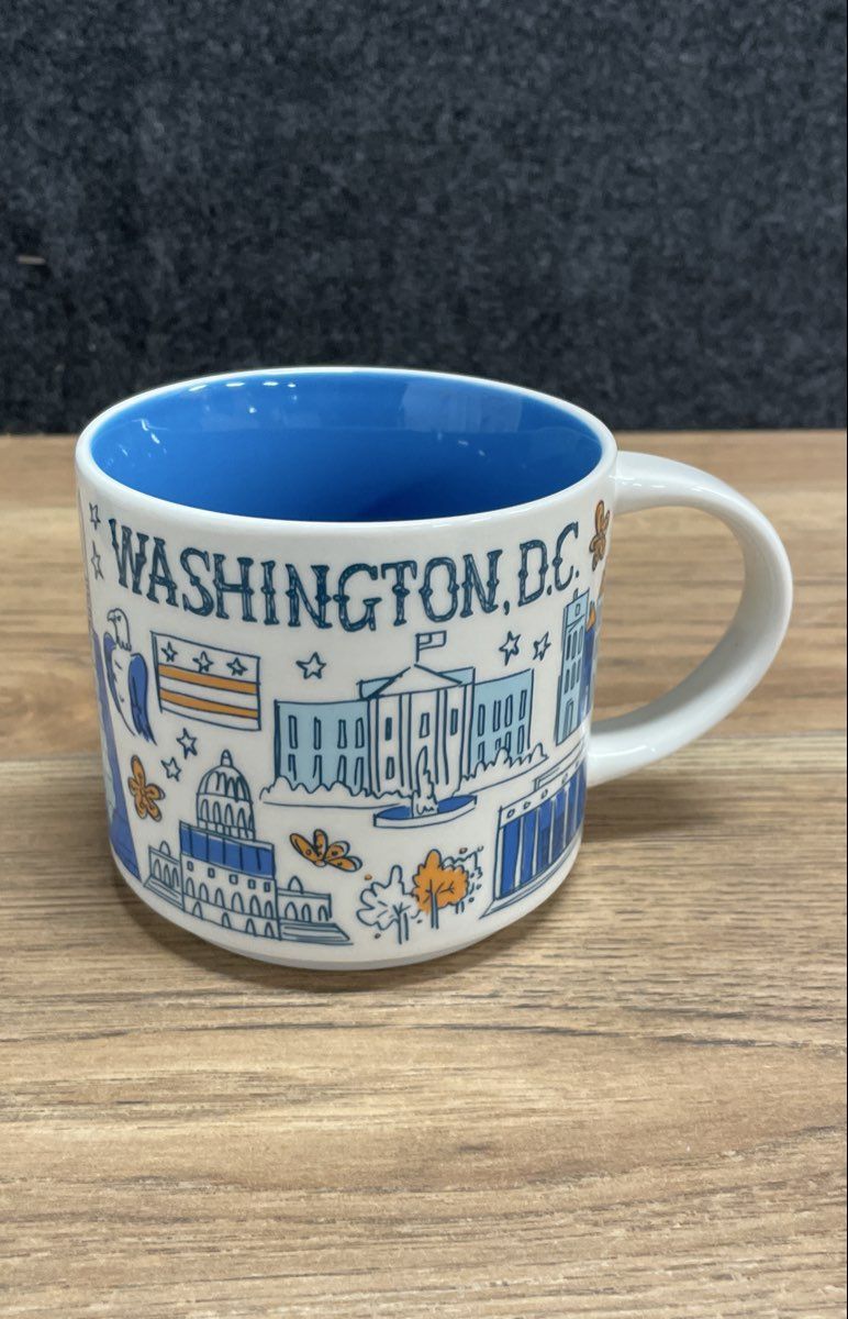 Starbucks Been There Series Mugs Ohio Washington DC Siren Teal Tumbler 3pc Set