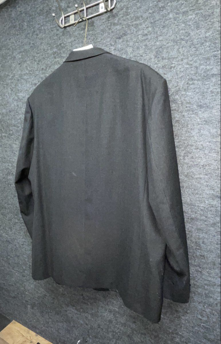 Vintage 90s Lombardi & Co Men's Dark Grey 2-Piece Suit Blazer Trousers
