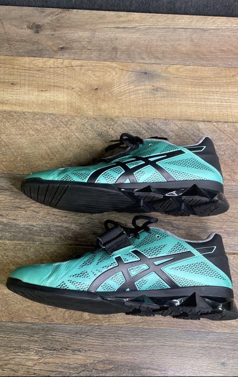 Asics Lift Master Lite Menthol Black Women's Weightlifting Shoes Size 8.5