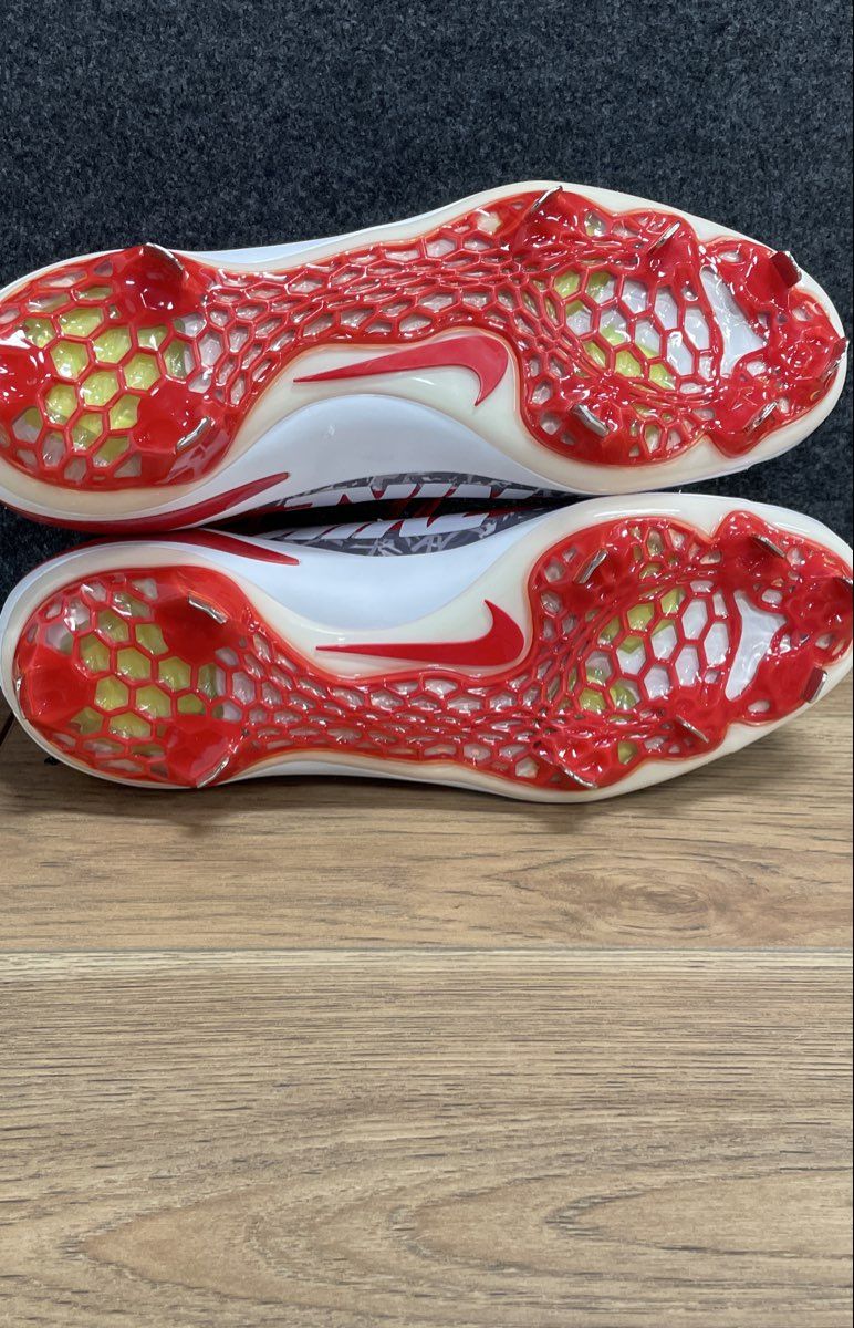 Nike Zoom Trout 4 Mid University Red White Baseball Cleats Size 13