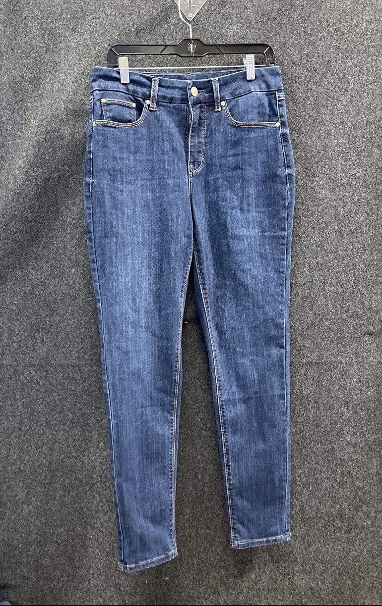 Seven7 Women's Blue Jeans Lot of 2 Tummyless High Rise Skinny Stretch Sz 10