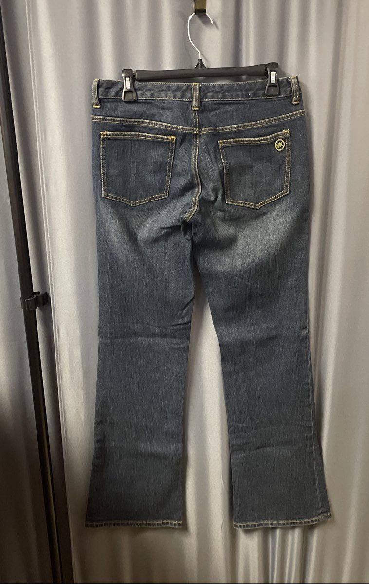 Michael Kors Women's Blue Jeans Bootcut Stretch Denim Dark Wash Sz 6