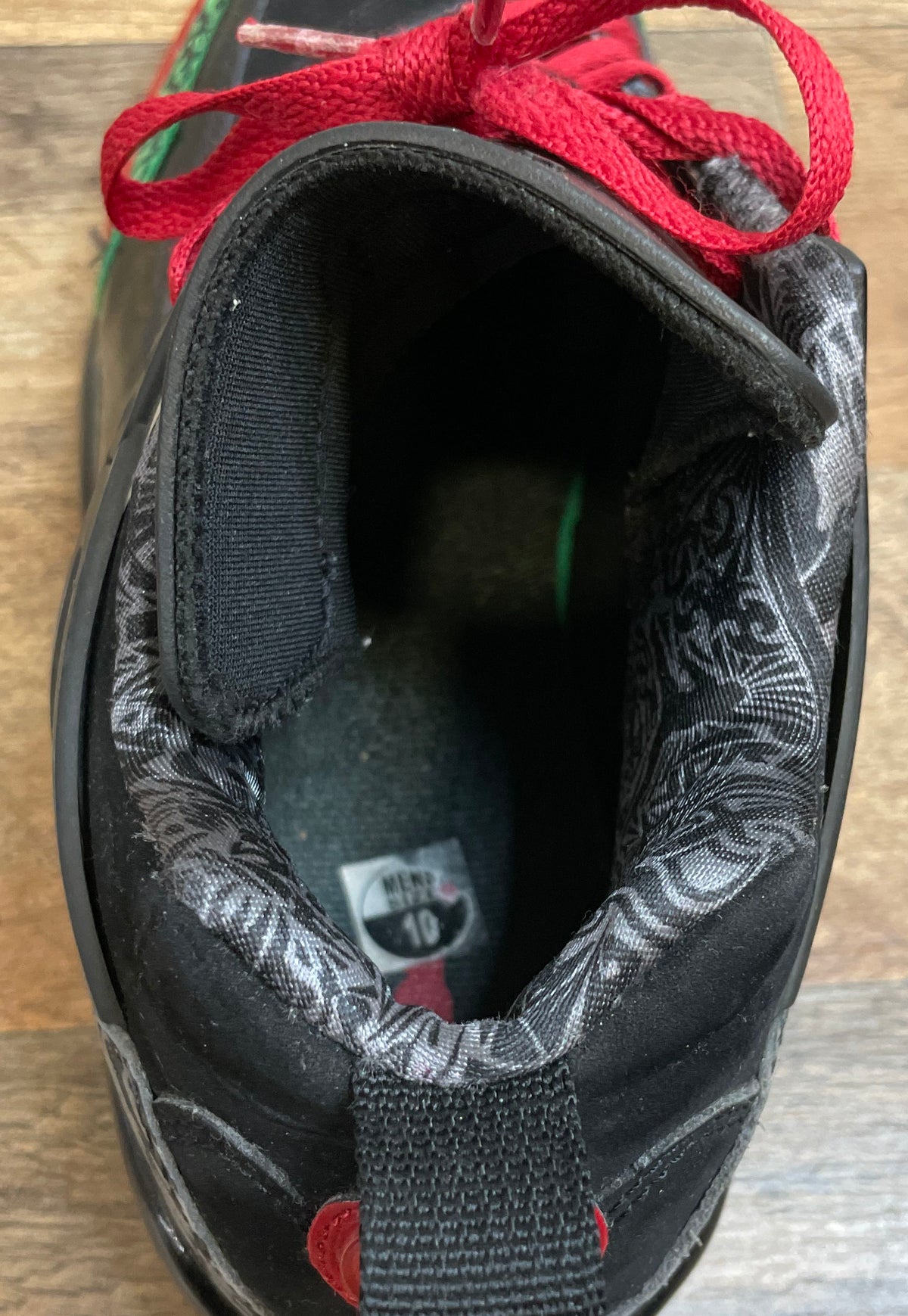Nike Air Jordan Spizike Low Black Gym Red Court Green Size 10