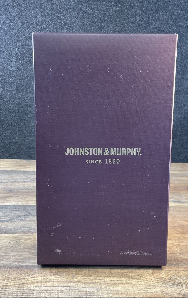 Johnston & Murphy Gibbons Black Full Grain Cap Toe Derby Shoes Size 12 M