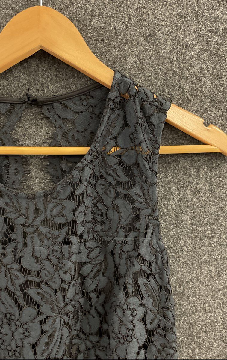 Banana Republic Women's Navy Blue Floral Lace Sleeveless Sheath Dress Sz 0 NWT