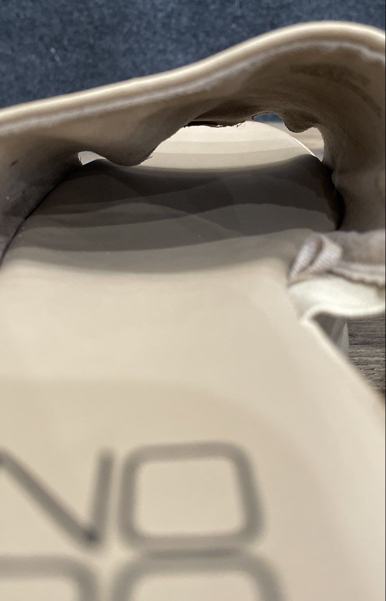 Nobo No Boundaries Cream Platform Slides Wavy Sole Women's Size 6