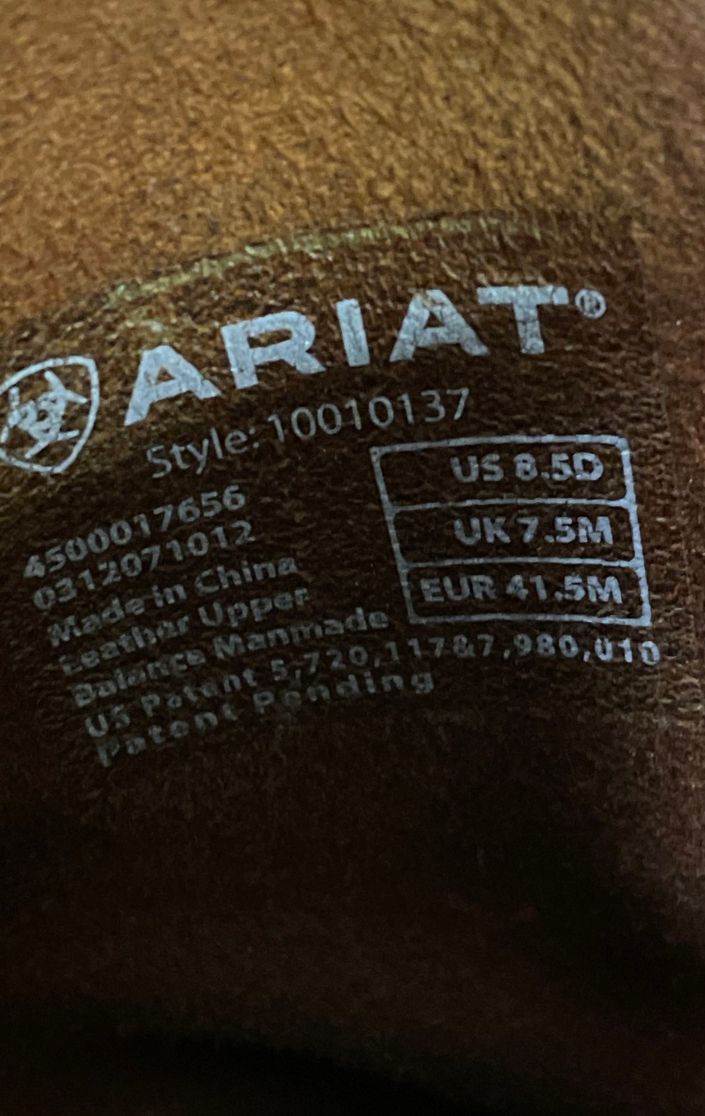 Ariat Groundbreaker Distressed Brown Pull-On Western Work Boots Size 8.5D