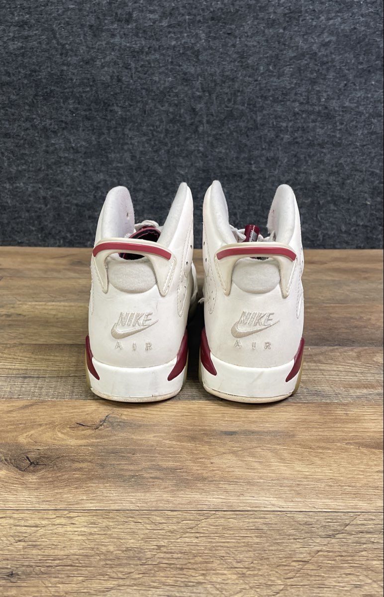 Nike Air Jordan 6 Retro Maroon 2015 Off White New Maroon Size 6.5Y