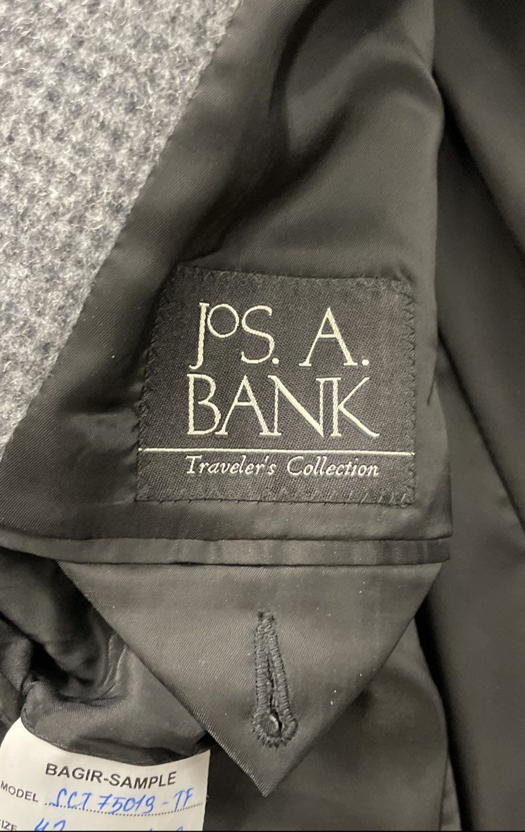 Jos. A. Bank Men's Gray Traveler's Collection 100% Camel Hair Blazer Sz 42 Long