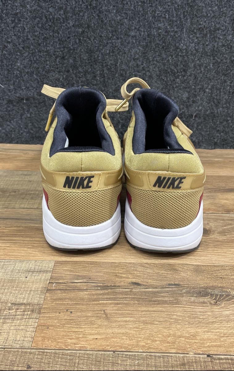 Nike Air Max Zero QS Metallic Gold Varsity Red Men's Running Shoes Size 9.5