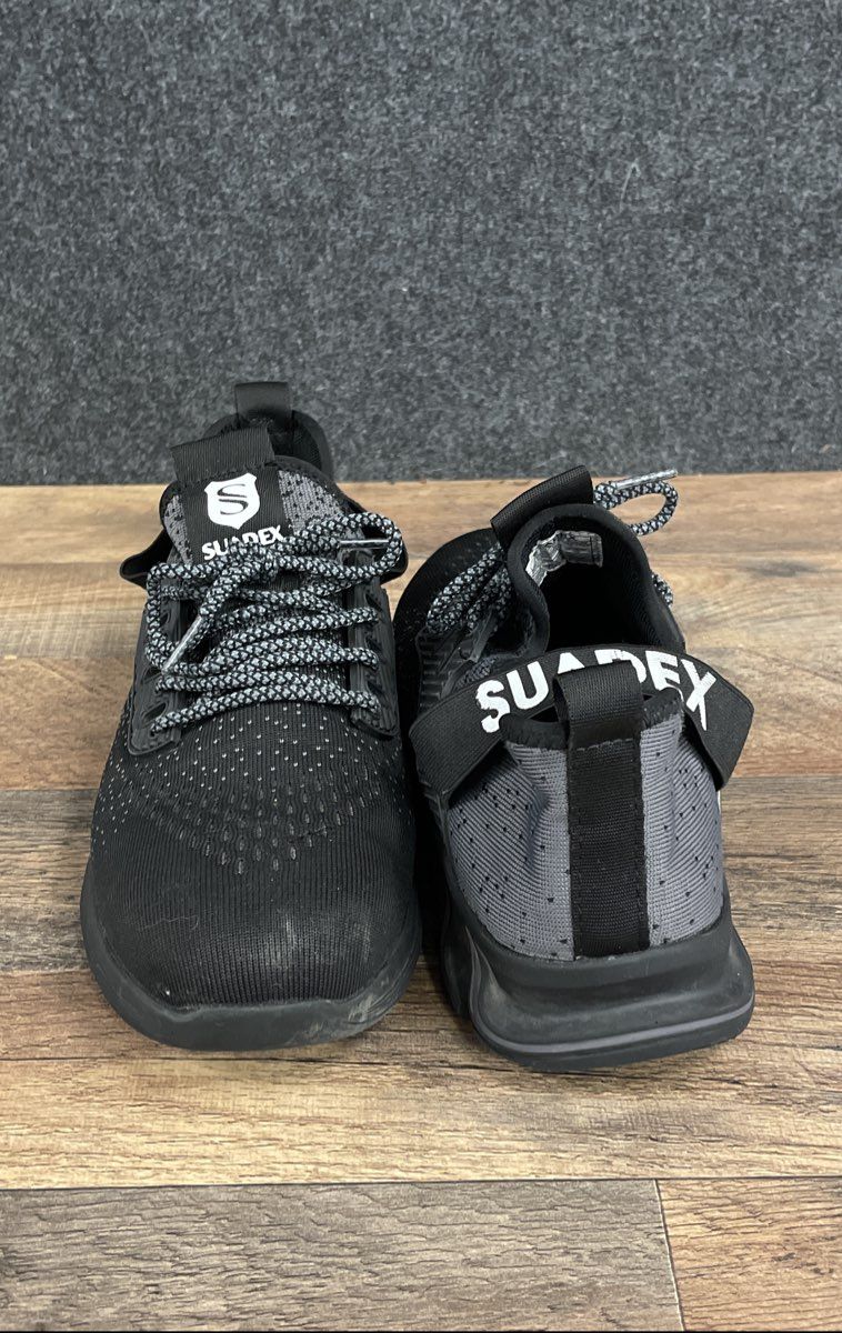 Suadex Black Grey Indestructible Steel Toe Safety Work Shoes Sneaker Size EU 40