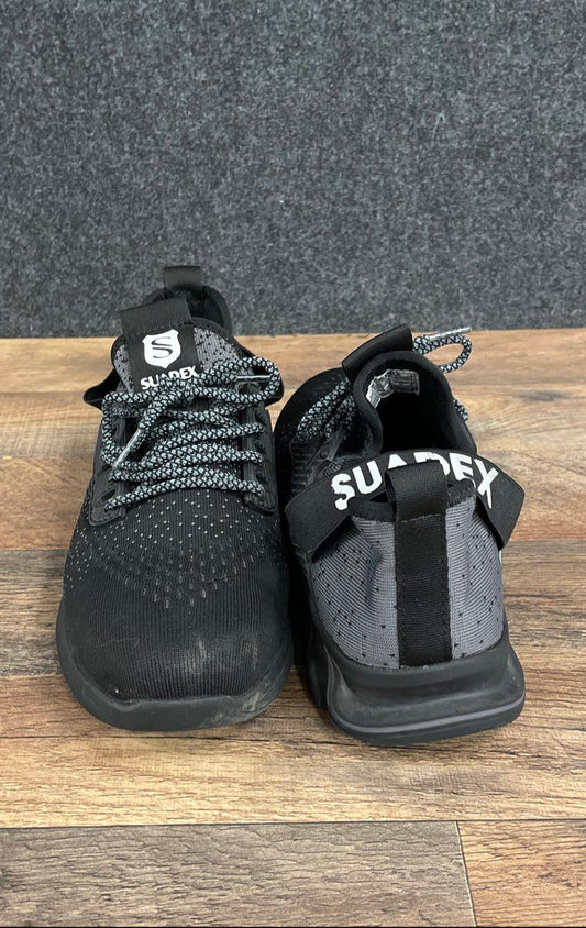 Suadex Black Grey Indestructible Steel Toe Safety Work Shoes Sneaker Size EU 40