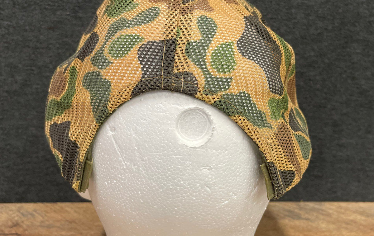 Vintage 1985 Arnold Schwarzenegger Commando Movie Promo Hat Camo Trucker OSFA