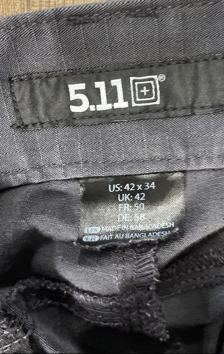 5.11 Tactical Men's Gray Stryke Ripstop Flex-Tac Cargo Pants Size 42x34