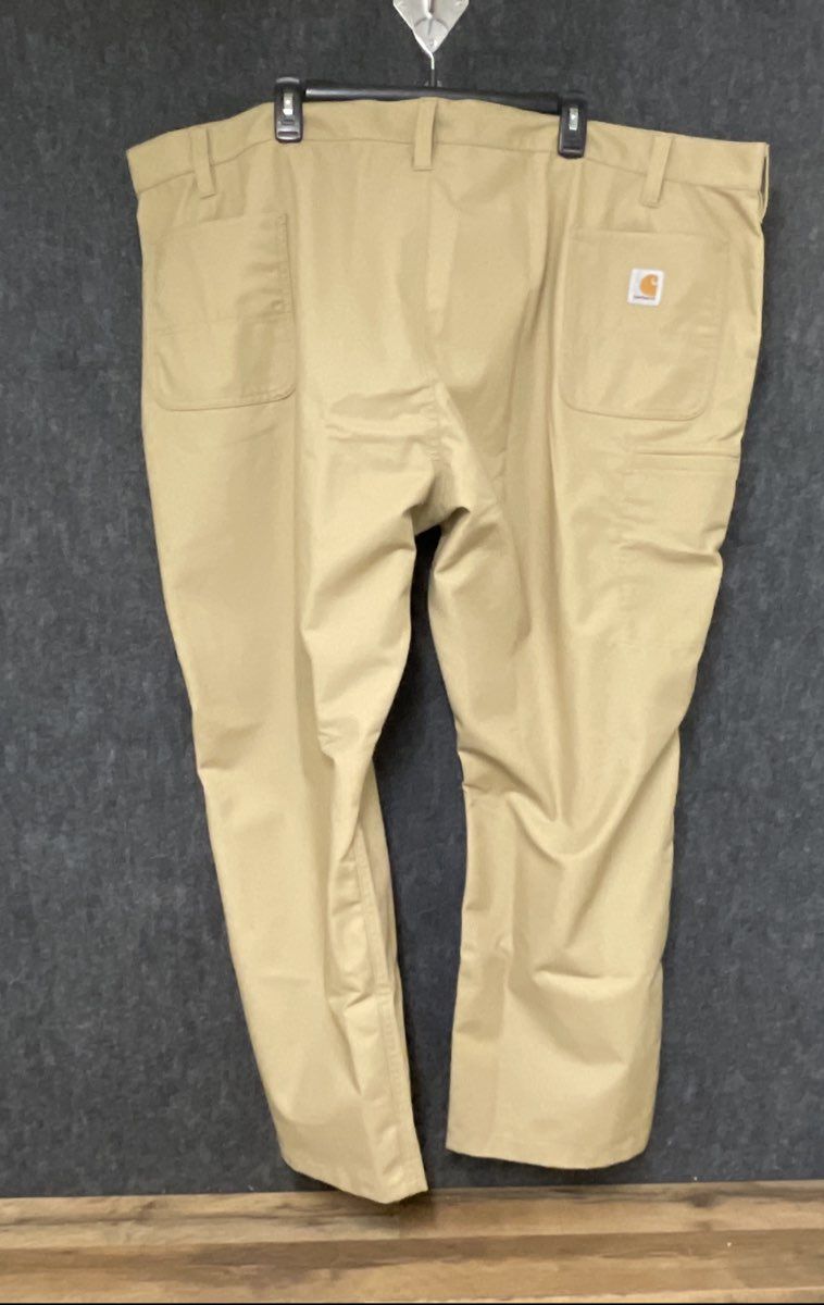 Carhartt Men's Relaxed Fit Khaki Rugged Flex Rigby Work Pants 52x30 NWT