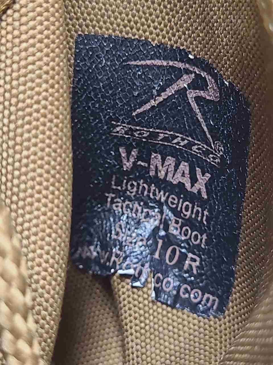 Rothco V-Max Lightweight Tactical Boots Coyote Brown Size 10R