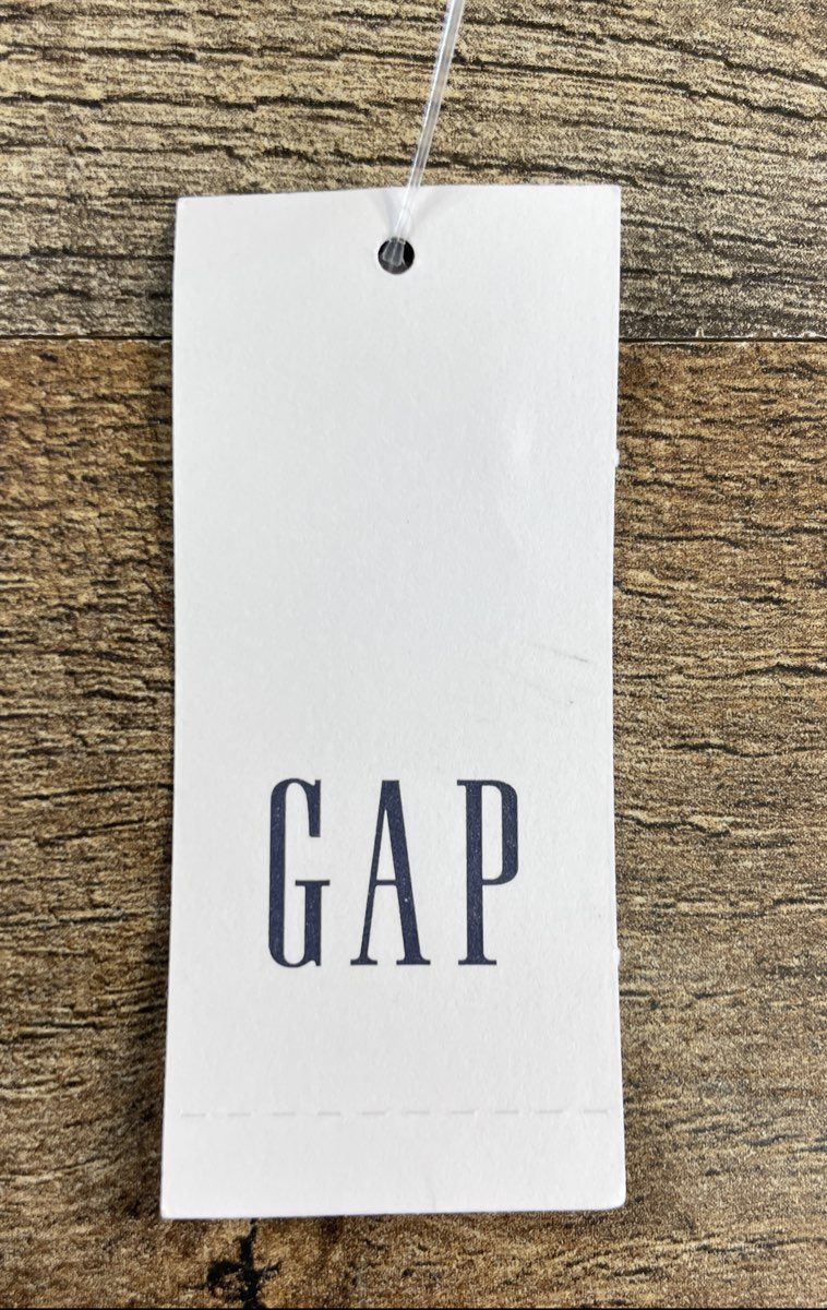 Gap Men's Button-Front Shirt Navy White Gingham Standard Fit Sz L NWT