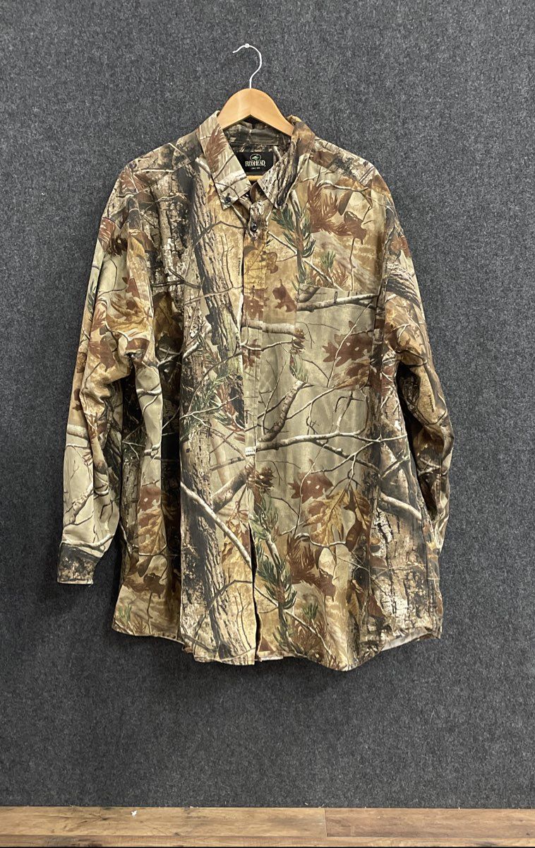 RedHead Men's Realtree AP Camo Long Sleeve Button Down Hunting Shirt Size 3XL