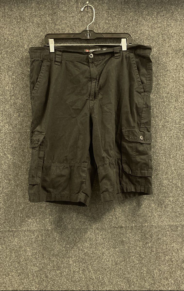 Southpole Men's Black 100% Cotton Multi-Pocket Cargo Shorts Size 38