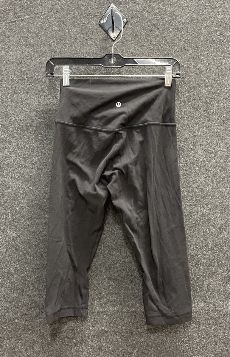 Lululemon Women's Black Wunder Train High-Rise Crop 21" Leggings Sz 6