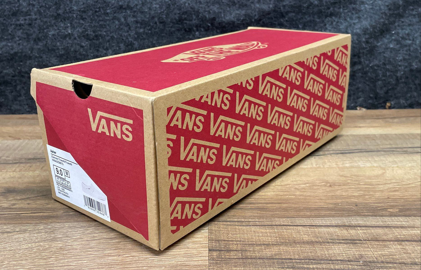 Vans Asher True White Canvas Slip-On Sneakers Women's Size 9 DS New in Box