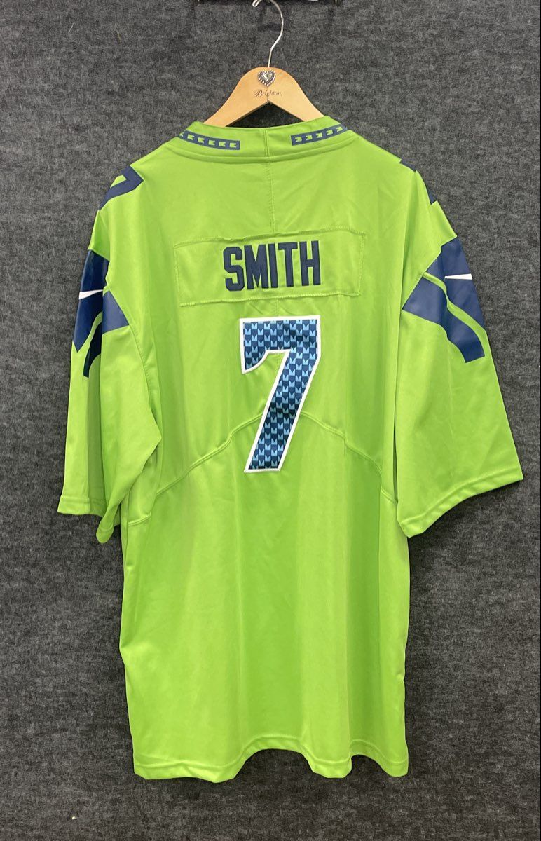 Nike Men's Seattle Seahawks Geno Smith #7 Action Green Jersey Sz 3XL