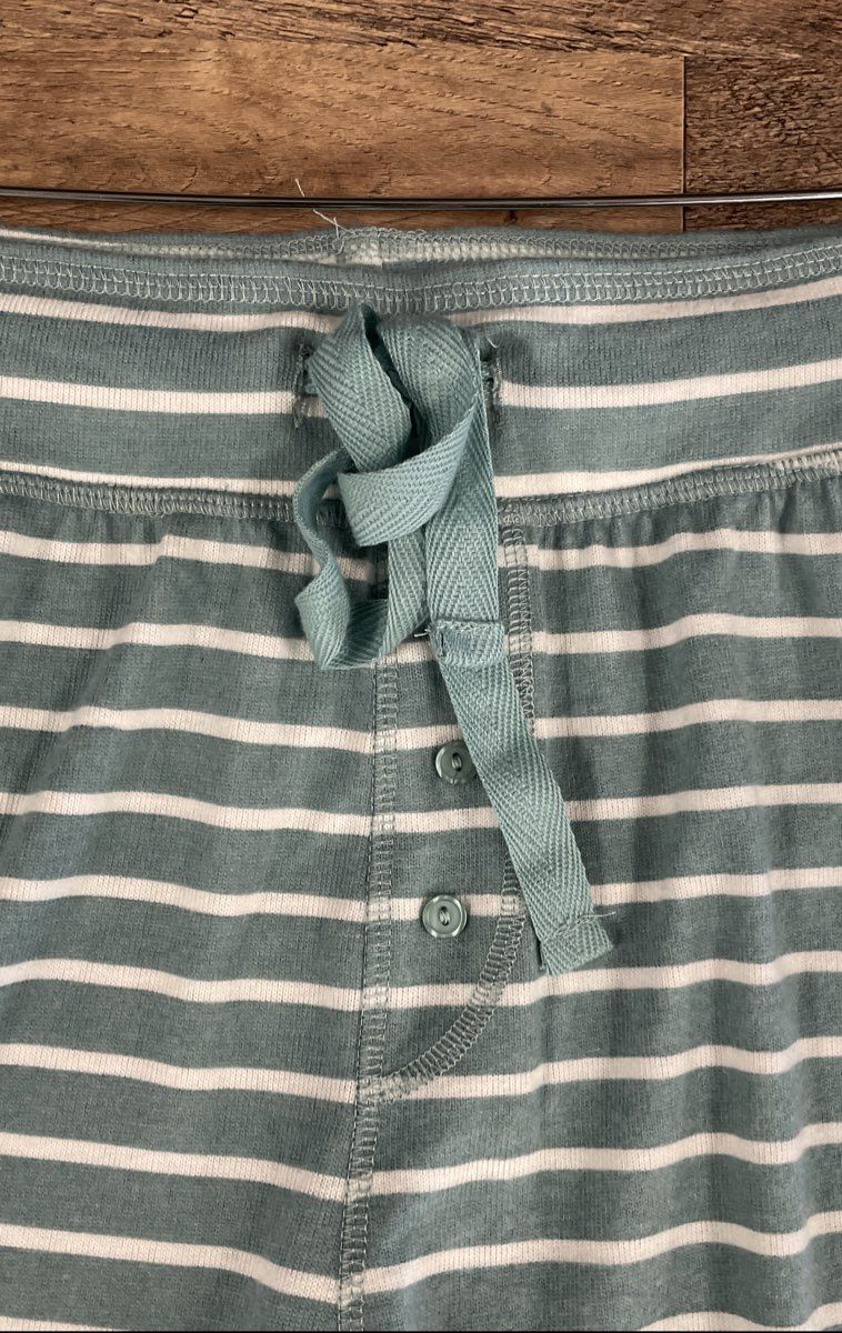 Olive & Oak Women's Sleepwear Pajama Set Sage Stripe NWT 2pc Long Sleeve Sz S