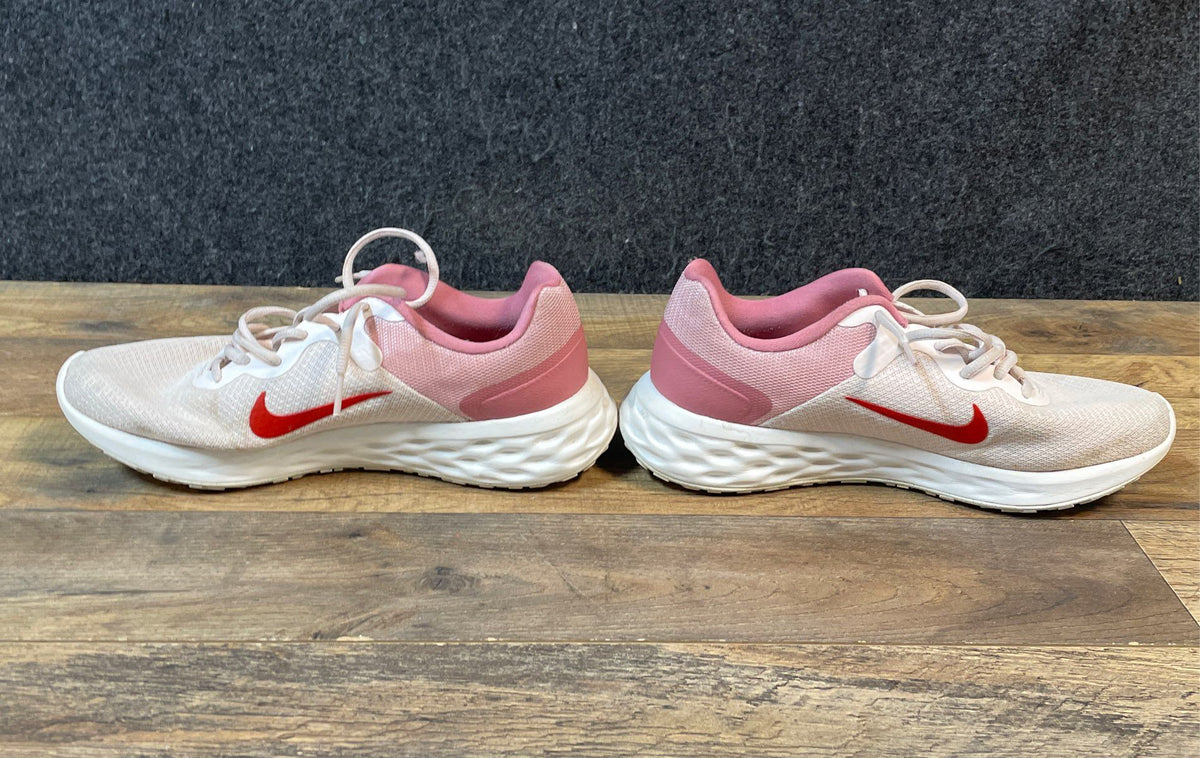 Nike Revolution 6 Next Nature Soft Pink White Red Women's Running Shoes Size 9.5