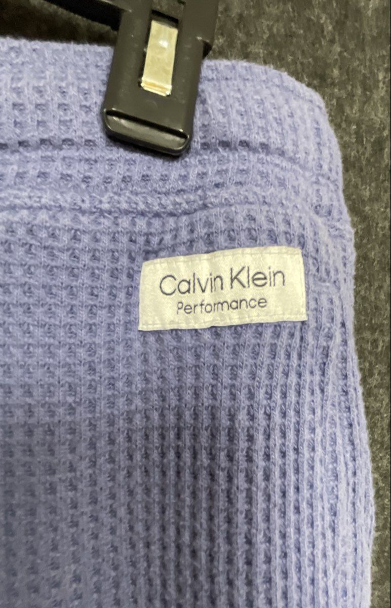 Calvin Klein Performance Women's Lavender Waffle Knit Lounge Pants Size L