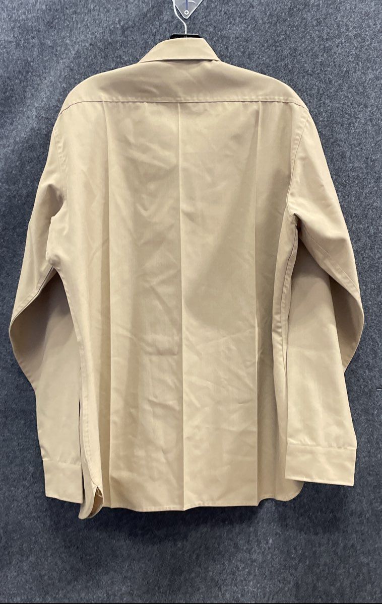 Flying Cross Men's Brown Tan Distinguished Service Shirt Vintage 90s USMC Sz 16