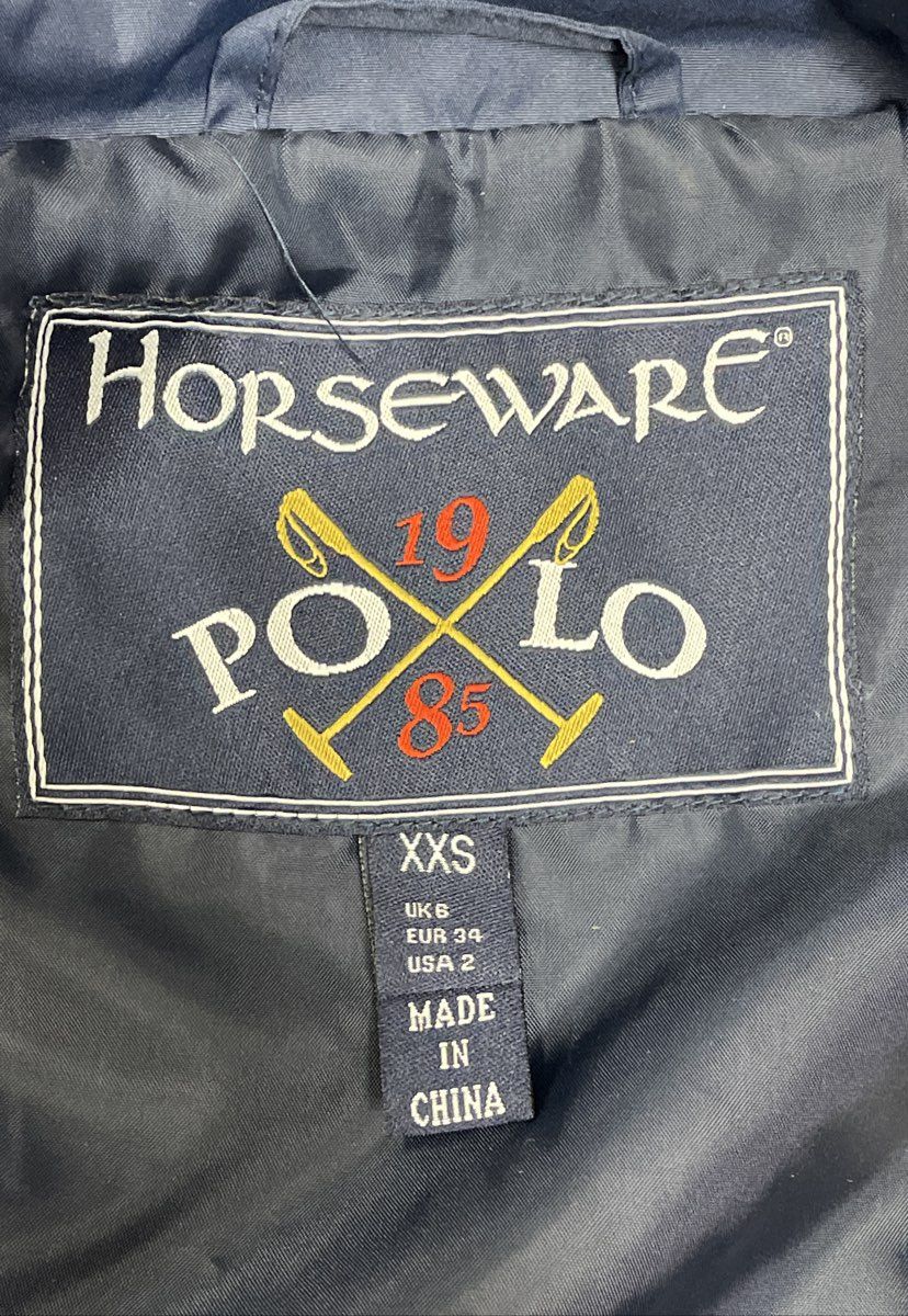 Horseware Women's Quilted Riding Jacket and Breeches Set Navy Gray Sz XXS USA 2