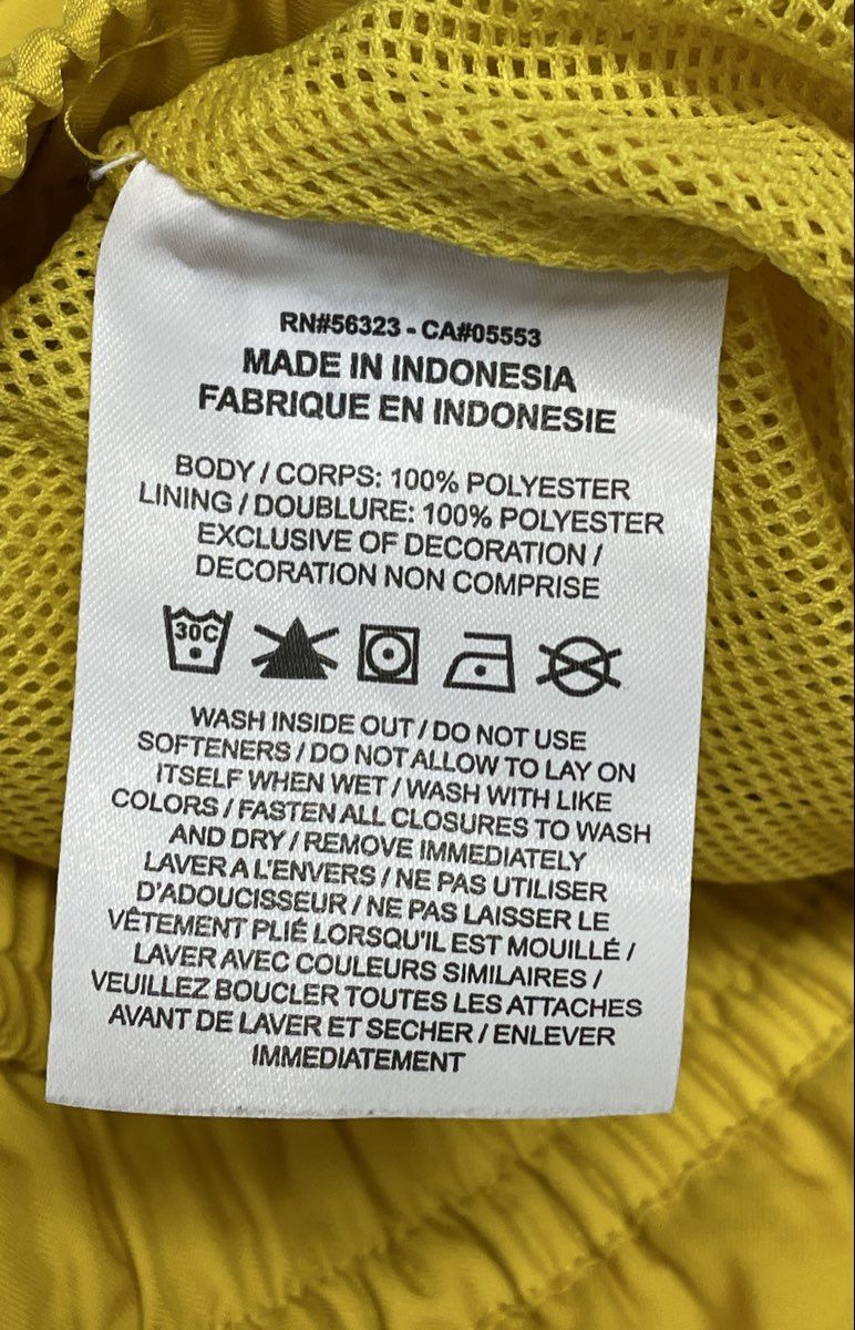 Nike Men's Yellow Woven Swim Trunks Mesh Lined Elastic Waist Shorts Size M