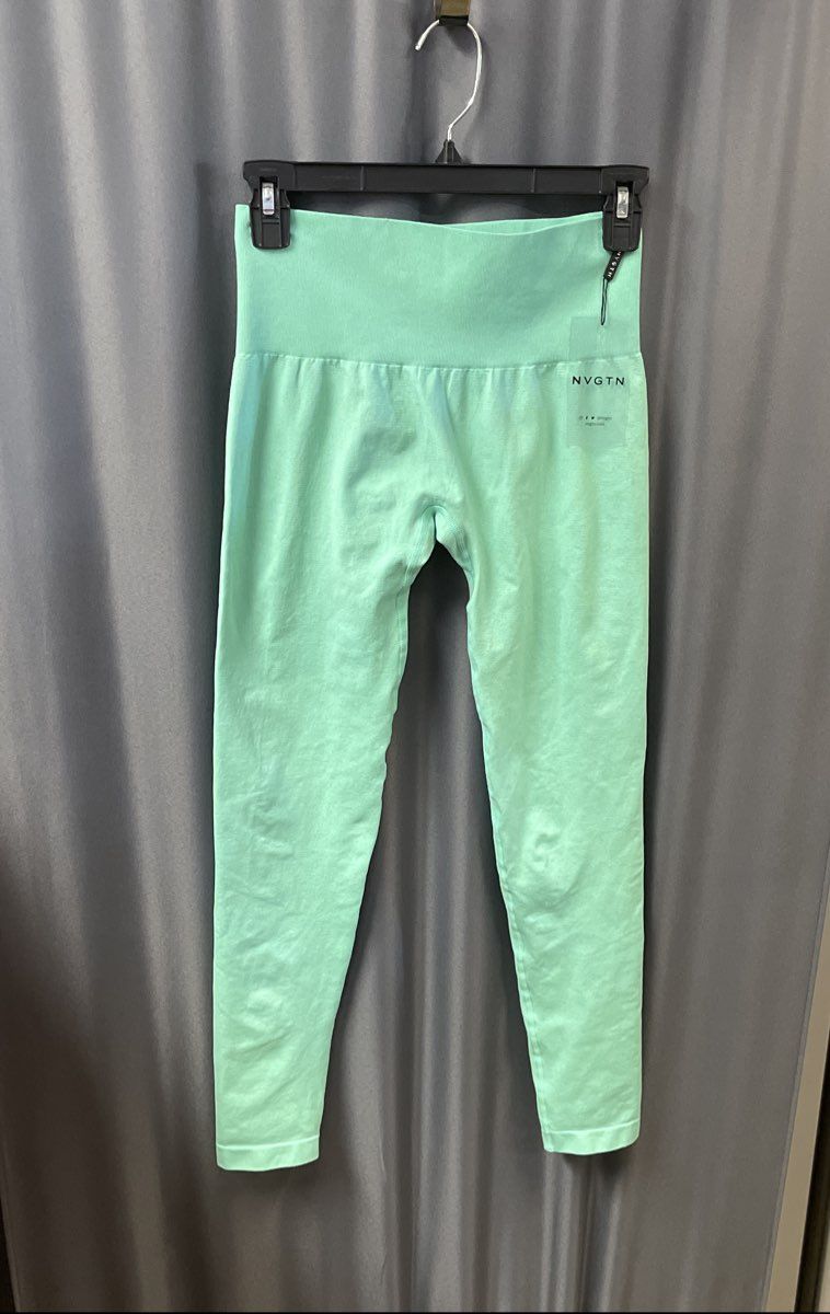 NVGTN Women's Mint Seamless High Waisted Workout Leggings NWT Size M