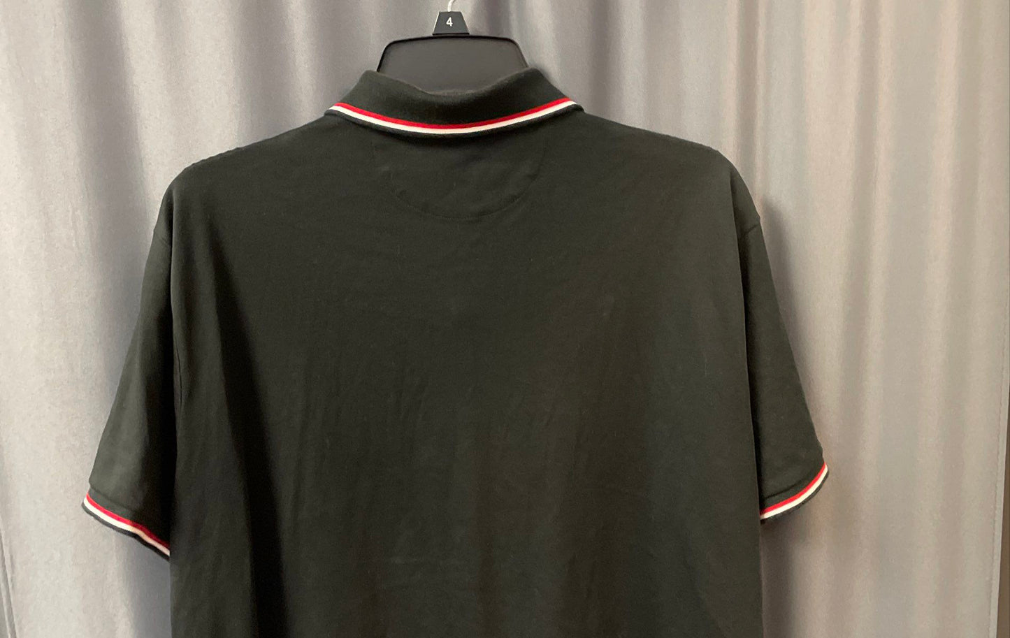 Polo Ralph Lauren Men's Black Tipped Short Sleeve Polo Golf Shirt Size L