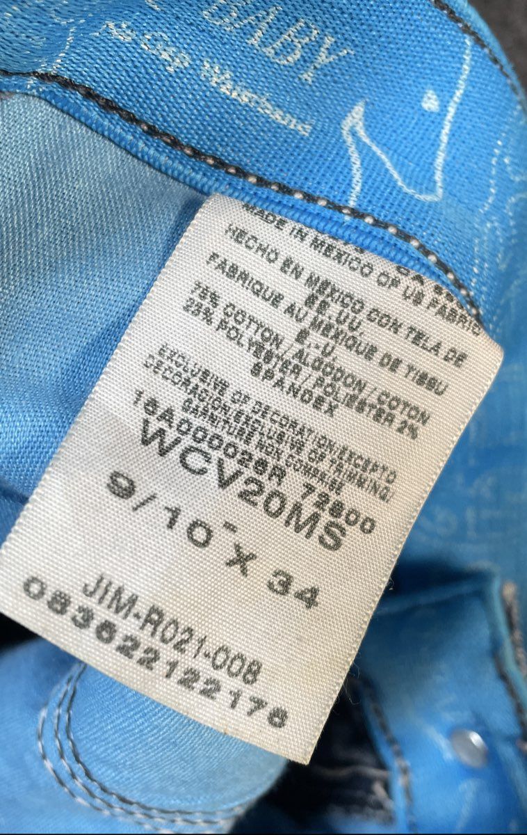 Wrangler Women's Q-Baby No Gap Waistband Blue Bootcut Jeans Size 9/10x34