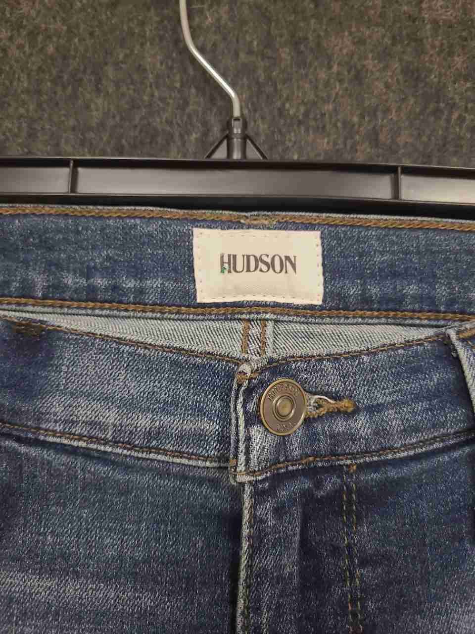 Hudson Women's Blair High-Rise Skinny Jeans Blue Medium Wash Sz 29