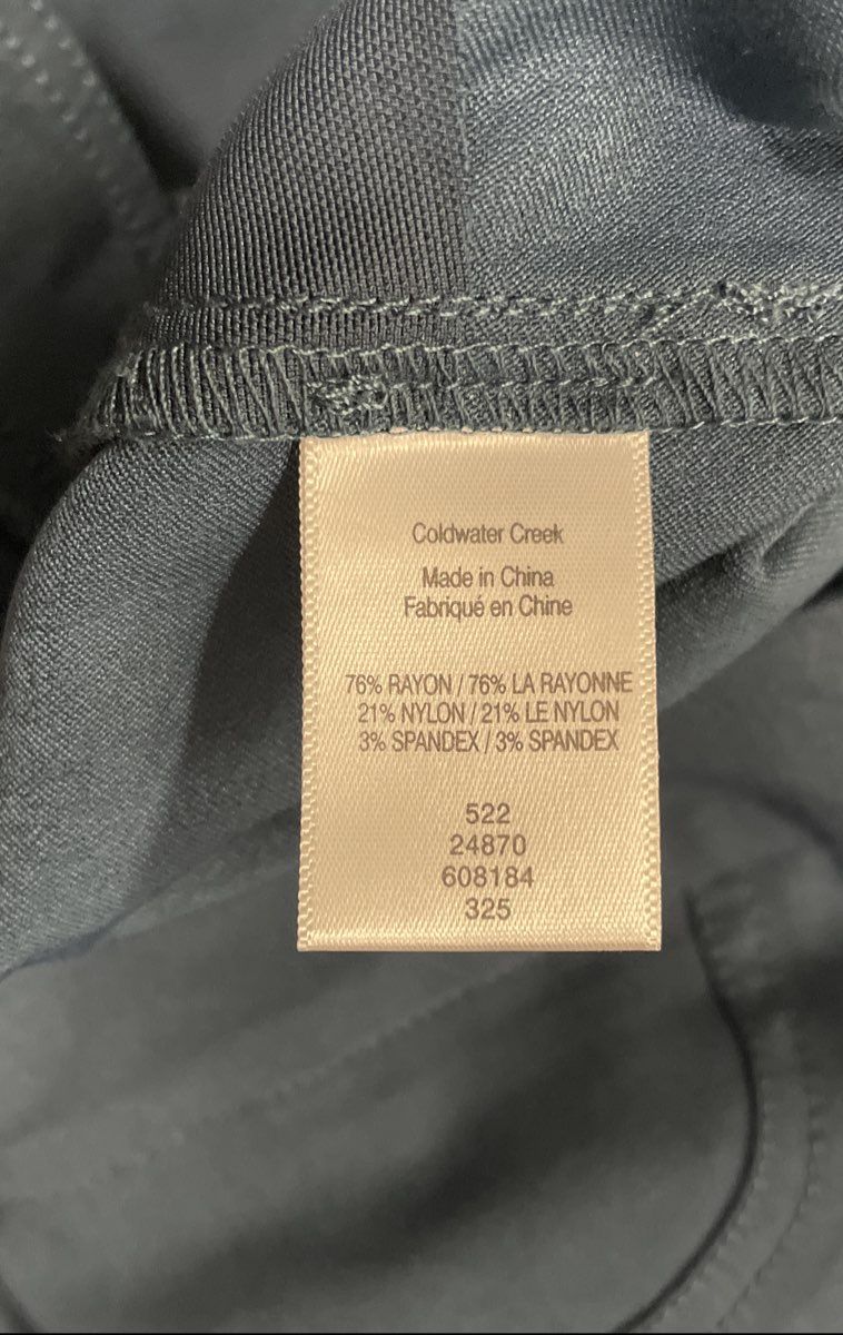 Coldwater Creek Women's Blue ShapeMe Stretch Pull On Pants NWT Sz 12T