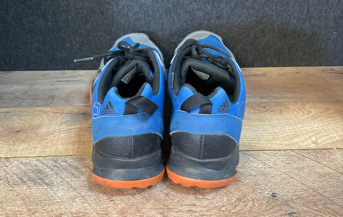 Adidas Terrex AX2 Blue Orange Black Grey Hiking Trail Sneakers Men's Size 8.5