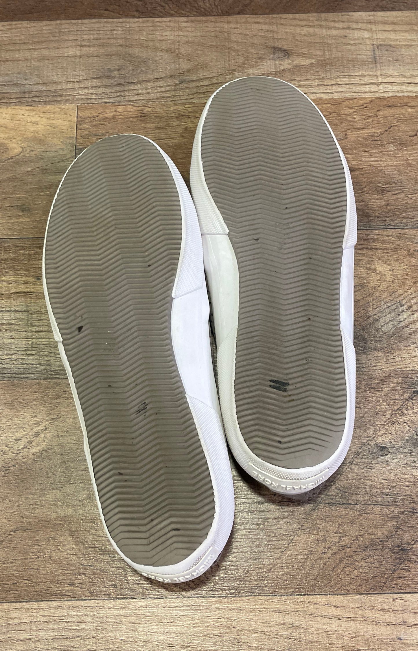 Michael Kors Perforated Suede Slip On Sneakers Taupe Women's Size 10