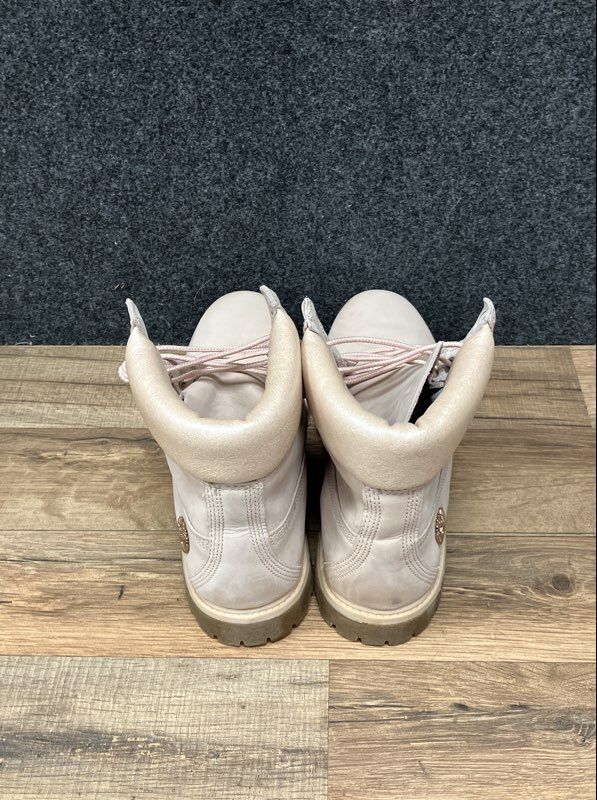 Timberland Premium 6 Inch Waterproof Boots Pink Iridescent Women's Size 10 A1HL6