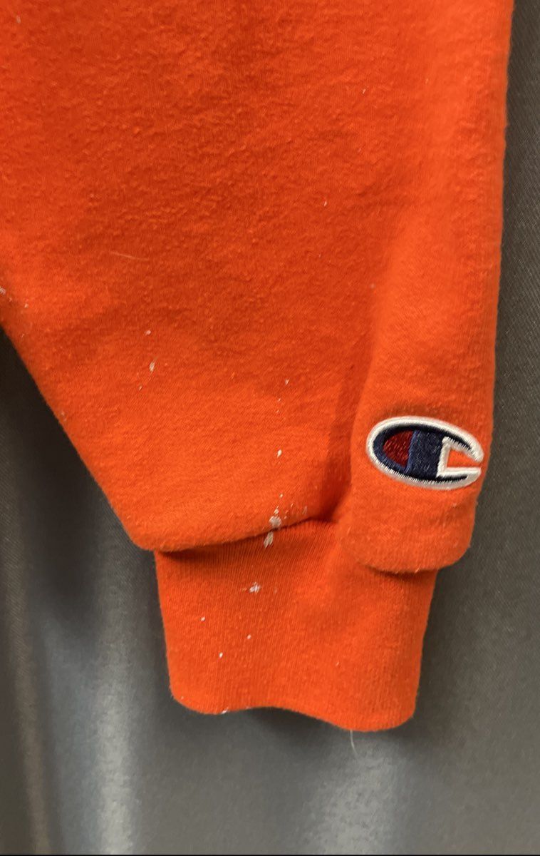 Champion Men's Clemson Tigers Orange Graphic Fleece Crew Neck Sweatshirt Sz L