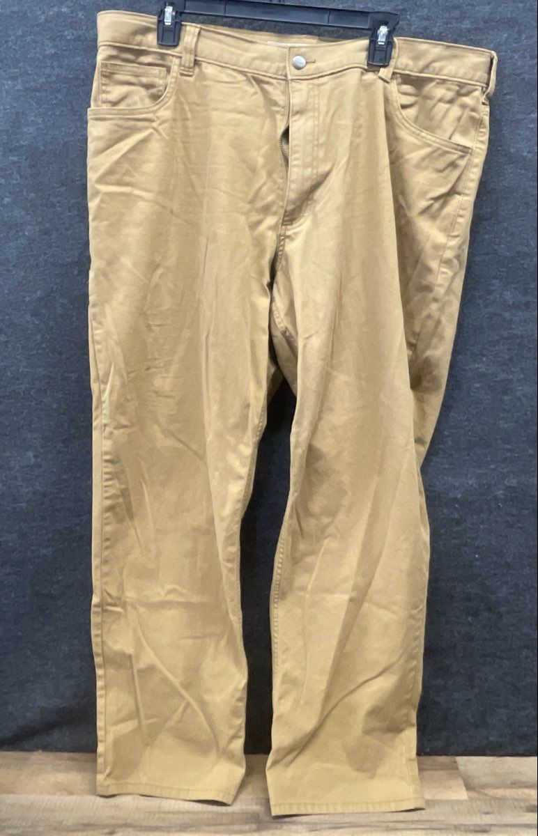 Carhartt Men's Rugged Flex Relaxed Fit Canvas 5-Pocket Work Pants Brown 40x32