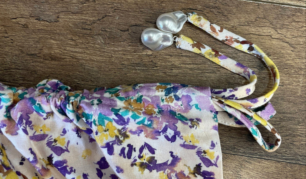 LaPorte Women's Gradient Floral Button Down Shirt NWT Multicolor Sz M