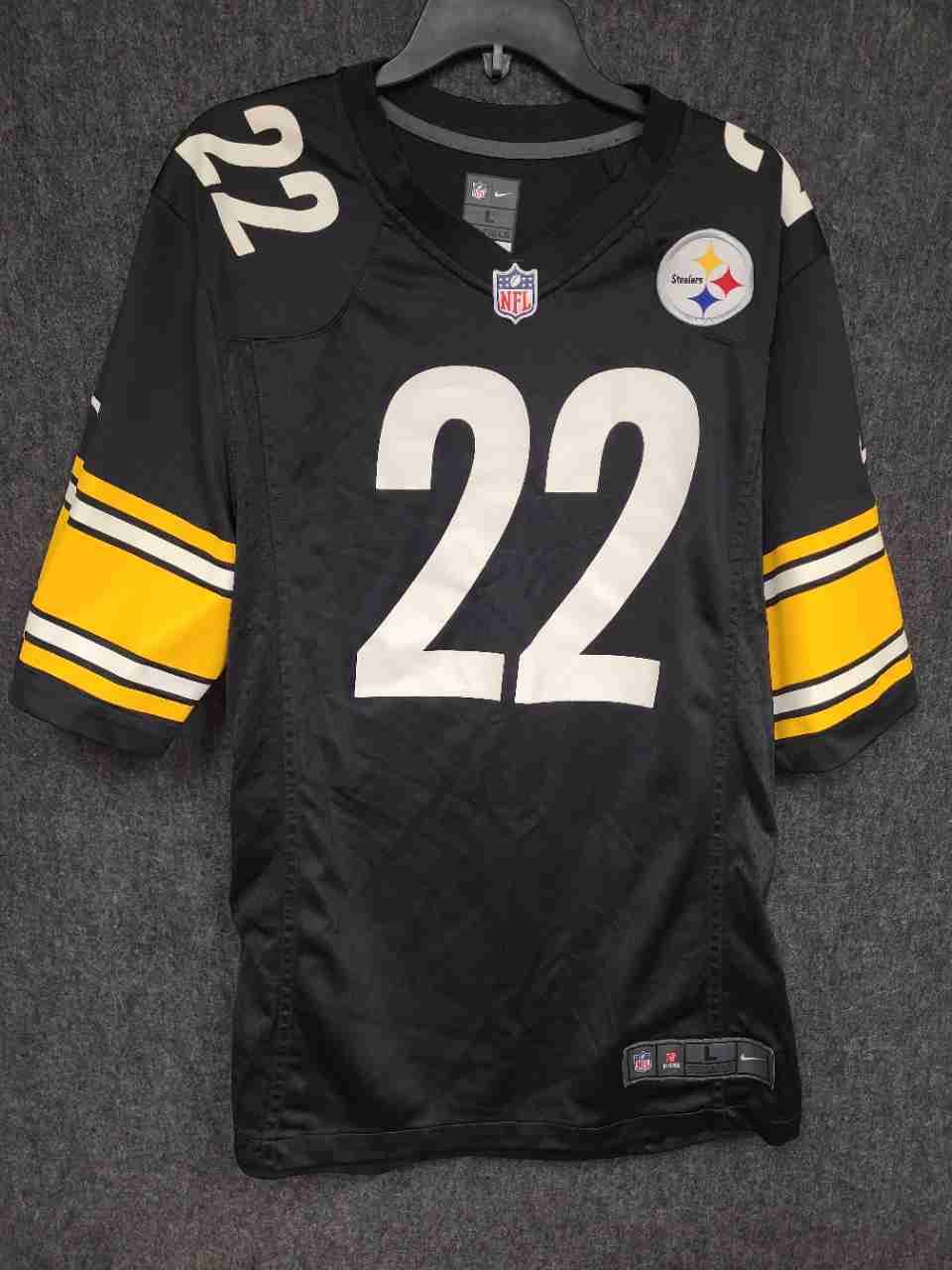 Nike NFL Pittsburgh Steelers Najee Harris #22 Game Jersey Black Sz L