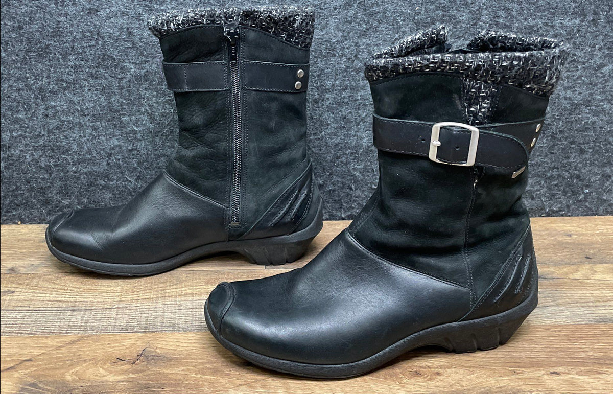 Merrell Donatella Waterproof Black Leather Boots Women's Size 9
